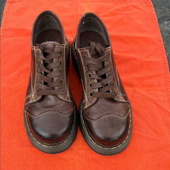 Dr. Martens Shoes - Dr. Martens Brown Leather Women's Oxfords